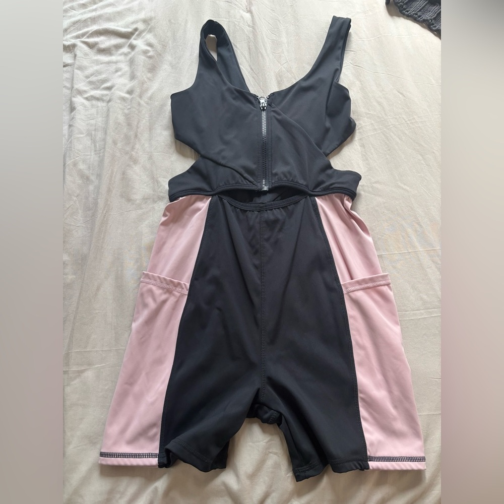 Navy Workout Romper